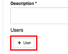 Add User button on a Group Object